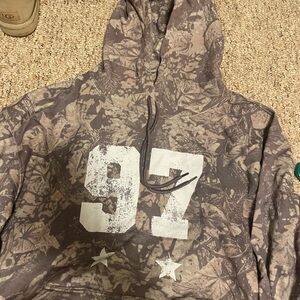 Urban Outfitters Brown Camouflage Hoodie
